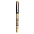 thumbnail image 3 of Bronze Labyrinth Shape Fountain Pen Two Tone Gold Plated Steel Nib 0.7mm Writing Office Business, 3 of 6