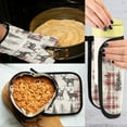 thumbnail image 5 of Yayeee Oven Mitts and Pot Holder Set of 4 Heat Resistant Kitchen Gloves Baking Hot Pad, Beige Deer, 5 of 5