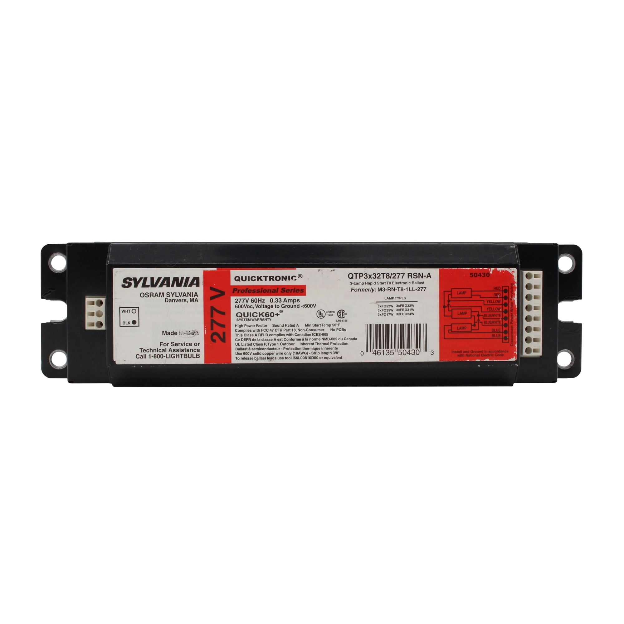 Non-Dimmable Indoor//Outdoor QUICKTRONIC Professional OSI QTP3X32T8//UNVISNSC 49945 Pack of 10