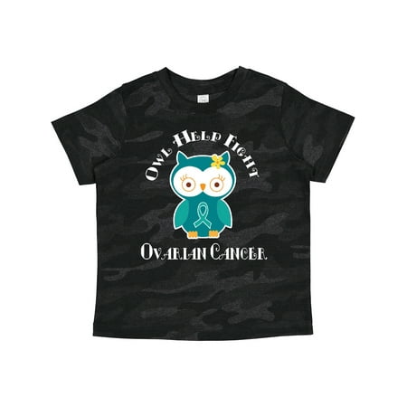 

Inktastic Ovarian Cancer Awareness Owl Gift Toddler Toddler Girl T-Shirt