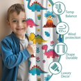 thumbnail image 3 of Blackout Kids Curtains,White Cartoon Dinosaurs Volcanoes Pattern Childrens Insulated Curtains Set Of 2,Bedroom Essentials,Toddler Room Decor 42"x84", 3 of 5