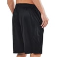 thumbnail image 4 of NORTHYARD Men's 10" Athletic Shorts Mesh Basketball Shorts with Zipper Pockets Gym Lightweight Quick Dry Black 3XL, 4 of 9