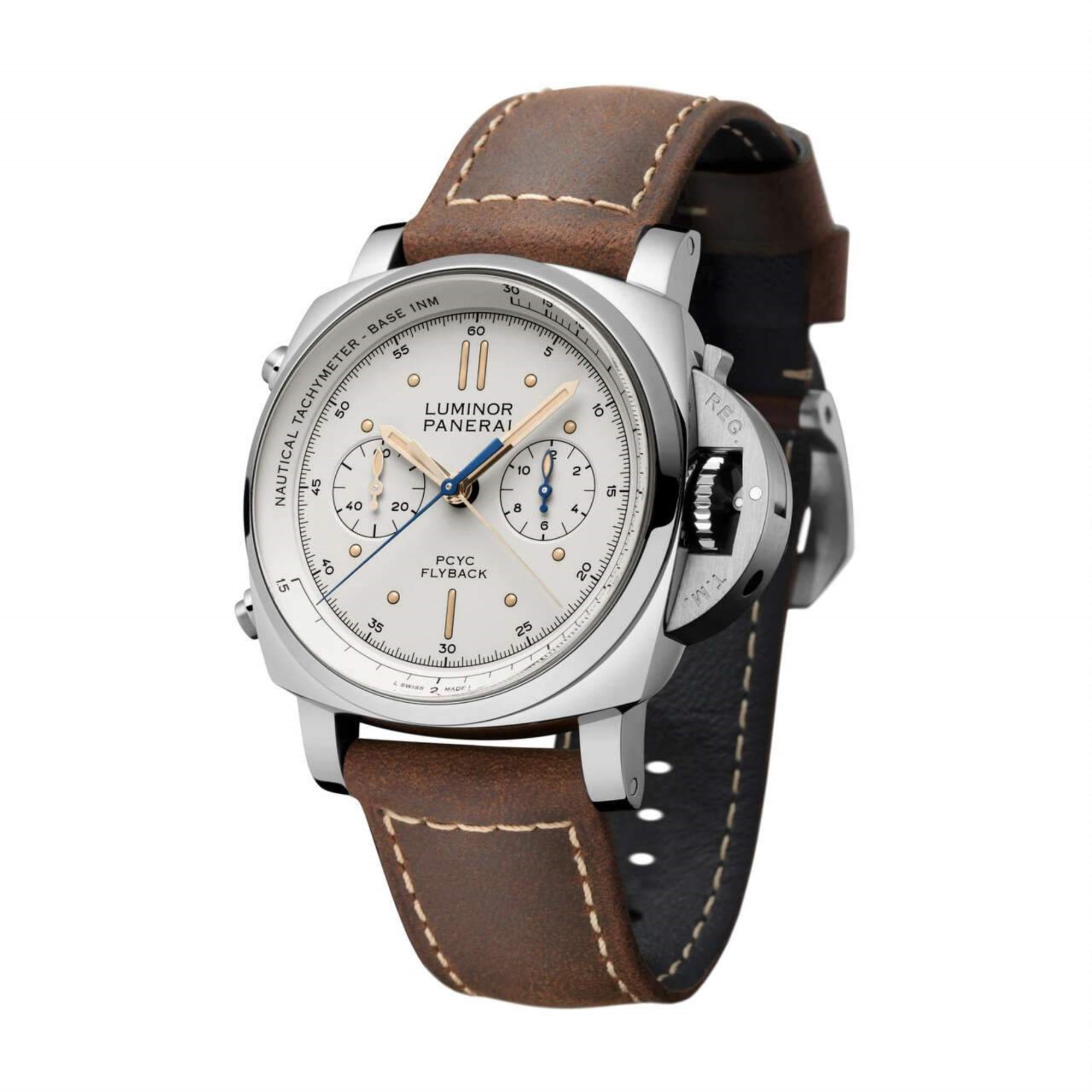 Panerai PAM00654 Luminor 1950 Ivory Flyback Chronograph