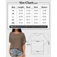 thumbnail image 6 of Women Oversized T-Shirt Round Neck Pull On T-Shirt Basic Casual Loose Fit Workout Tops, 6 of 7