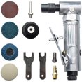 thumbnail image 2 of Amoladora de troquel de aire, 90 grados 1/4`` MBSP Amoladora de troquel de aire Lijadora angular Pulido Compresor de aire profesional Amoladora de troquel con disco abrasivo de 2 pulgadas LingWen 9024735510628, 2 of 3