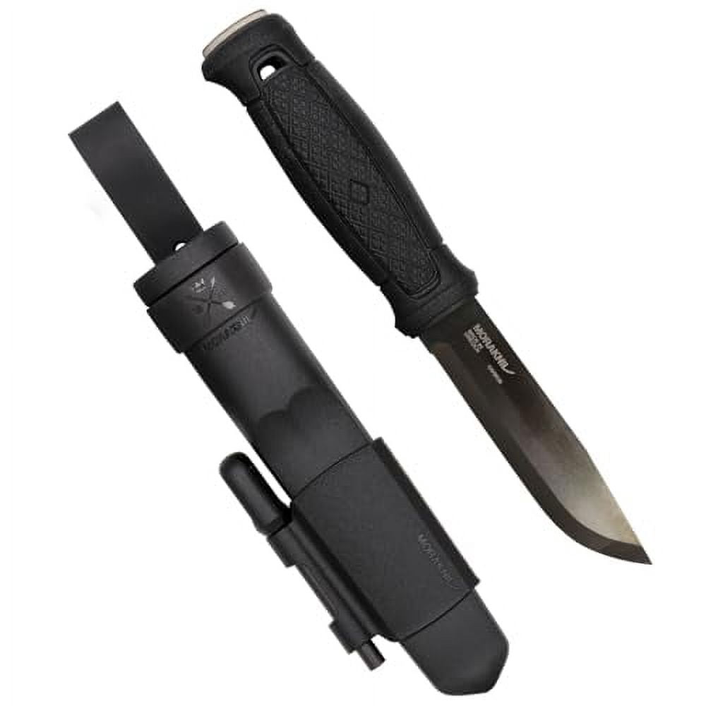 Morakniv Garberg Full Tang Fixed Blade Knife with Carbon Steel Blade, 4.3-Inch