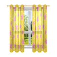 thumbnail image 7 of Yayeee Window Curtains Set of 2 for Living Room Light Filtering 63"x42", Big Pink Stars Pattern, 7 of 7