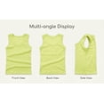 thumbnail image 7 of TEAJOPSUU 2 Pack Kids Tank Tops Unisex Boys Girls Ribbed Round Neck Sleeveless Workout Shirt Summer Solid Color Basic Tops 2-14 Years Green, 7 of 7
