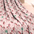 thumbnail image 3 of Pink Cartoon Unicorn Leaf Heart Pattern Blanket,Comfortable Soft Flannel Throw Blanket,All Season,Warm Lightweight Blankets for Sofa Bed Couch Living Room Chair,40"x50", 3 of 4