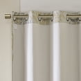 thumbnail image 5 of SunSmart Julie Printed Botanical Blackout Window Curtain Panel, Yellow, 50"W x 95"L, 5 of 6