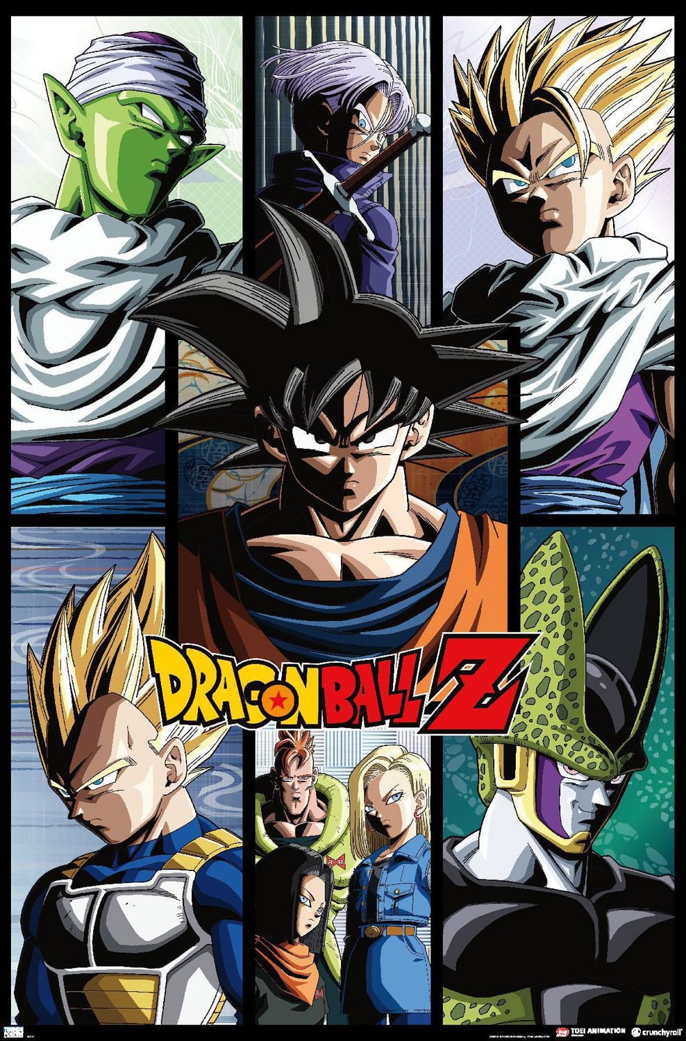 Dragon Ball Z - Grid Wall Poster, 22.375" x 34"