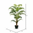 thumbnail image 3 of Vickerman 47" Artificial Potted Fern Palm Real Touch Leaves., 3 of 8
