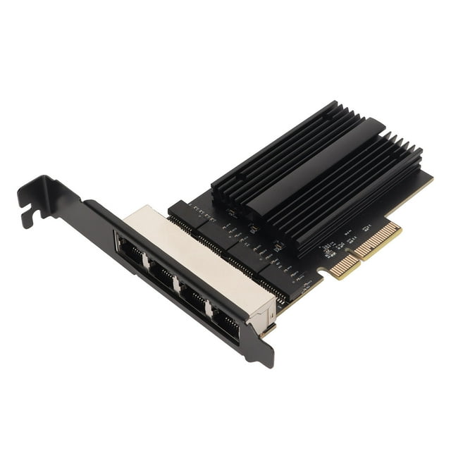 PCIE Interface Card, Gigabit Ethernet Heat Dissipation 2.5Gbps 4 Port RJ45 For Office