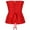 Red, variant on Y2K Corsets Tops for Women Sexy Strong Boned Floral Corset Lace Up Overbust Waist Cincher Bustier Lingerie Bodyshaper