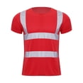 thumbnail image 3 of vastwit Mens Short Sleeve High Visibility Reflective Safety T-shirt Public Social Service Volunteer Red 4XL, 3 of 7