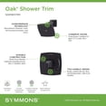 thumbnail image 4 of Symmons 5691STN15TRM Oak Shower Only Trim Package - Nickel, 4 of 7