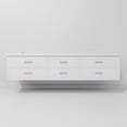 thumbnail image 5 of Castor 84 in W White Double Bath Vanity and White Quartz Top, 5 of 10