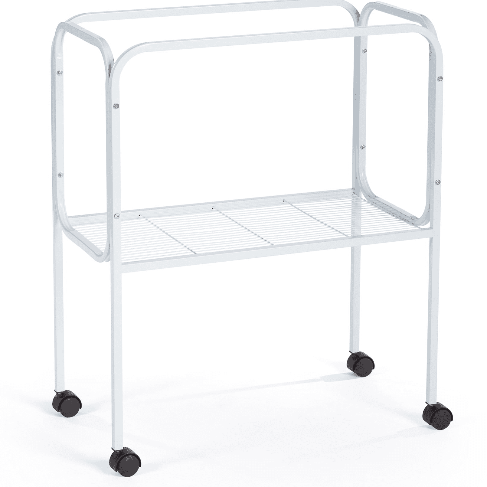 Prevue Pet Rolling Stand With Shelf - Mobile Cage Stand For Small Animal Homes