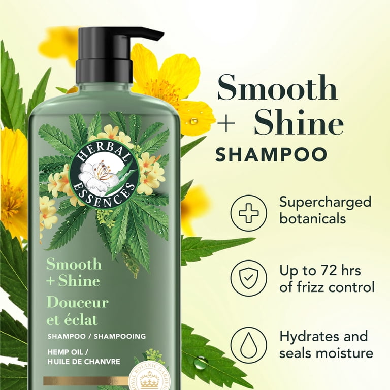 Herbal Essences Smooth + Shine Hemp Sulfate Free Shampoo, 20.2 fl