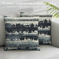 thumbnail image 3 of PRATYUS Stripe Pillow Case Jacquard Square Decorative Throw Cushion Cover Pillowcase with Invisible Zipper for Bed 18x18in, 3 of 5