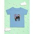 thumbnail image 3 of Funny Kiddie Baboon Drawing T-Shirt Infant -Image by Shutterstock,  24 Months, 3 of 4