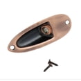 thumbnail image 1 of Placa de conector de guitarra de 1/4 con salida para Fender Stratocaster Strat (bronce rojo), 1 of 4