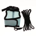 thumbnail image 1 of kurtrusly Hamster Rabbit Guinea Pig Rat Ferret Breathable Mesh Harness Leash Blue L, 1 of 8