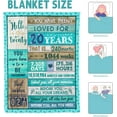 thumbnail image 6 of XZYG 20th Birthday Flannel Blanket for 20 Year Old Girls and Boys(30*40inch), 6 of 7