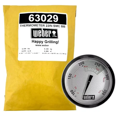 Weber 63029 Temperature Gauge for 22.5" Smokey Mountain Cooker