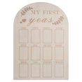thumbnail image 1 of Baby First Year Photo Frame Newborn 12 Months Milestone Photo Board Wooden Photo Frame, 1 of 6