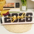 thumbnail image 5 of DAILIHIVE 2025 Graduation Party Decorations,Graduation Yard Sign,Wooden Class of 2025 Table Centerpiece Sign,Grad Themed Desk Decor Wood Grad Party Sign,Graduation Photo Props,11.8 x 5.5in, 5 of 7