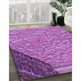thumbnail image 3 of Ahgly Company Machine Washable Indoor Rectangle Transitional Heliotrope Purple Area Rugs, 3' x 5', 3 of 7