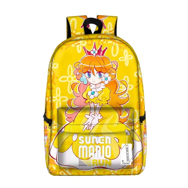 Super Mario Brigitte Princess Backpack, Pink Girl Satchel, Large Capacity Student Satchel-ZJKDGJKJ