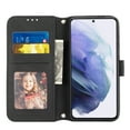 thumbnail image 4 of Allytech for Samsung Galaxy Z Fold 3 Case with Card Slots, Slim PU Leather Cover with TPU Bumper Shockproof Detachable Lanyard Wristlet Magnetic Closure Case for Samsung Z Fold3 5G 2021, Black, 4 of 4