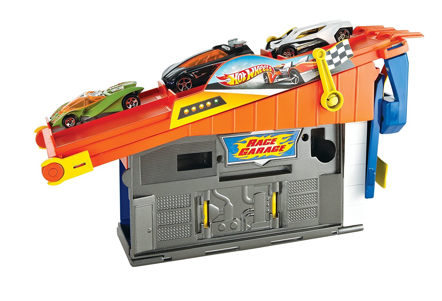 hot wheels rooftop race garage exclusive playset