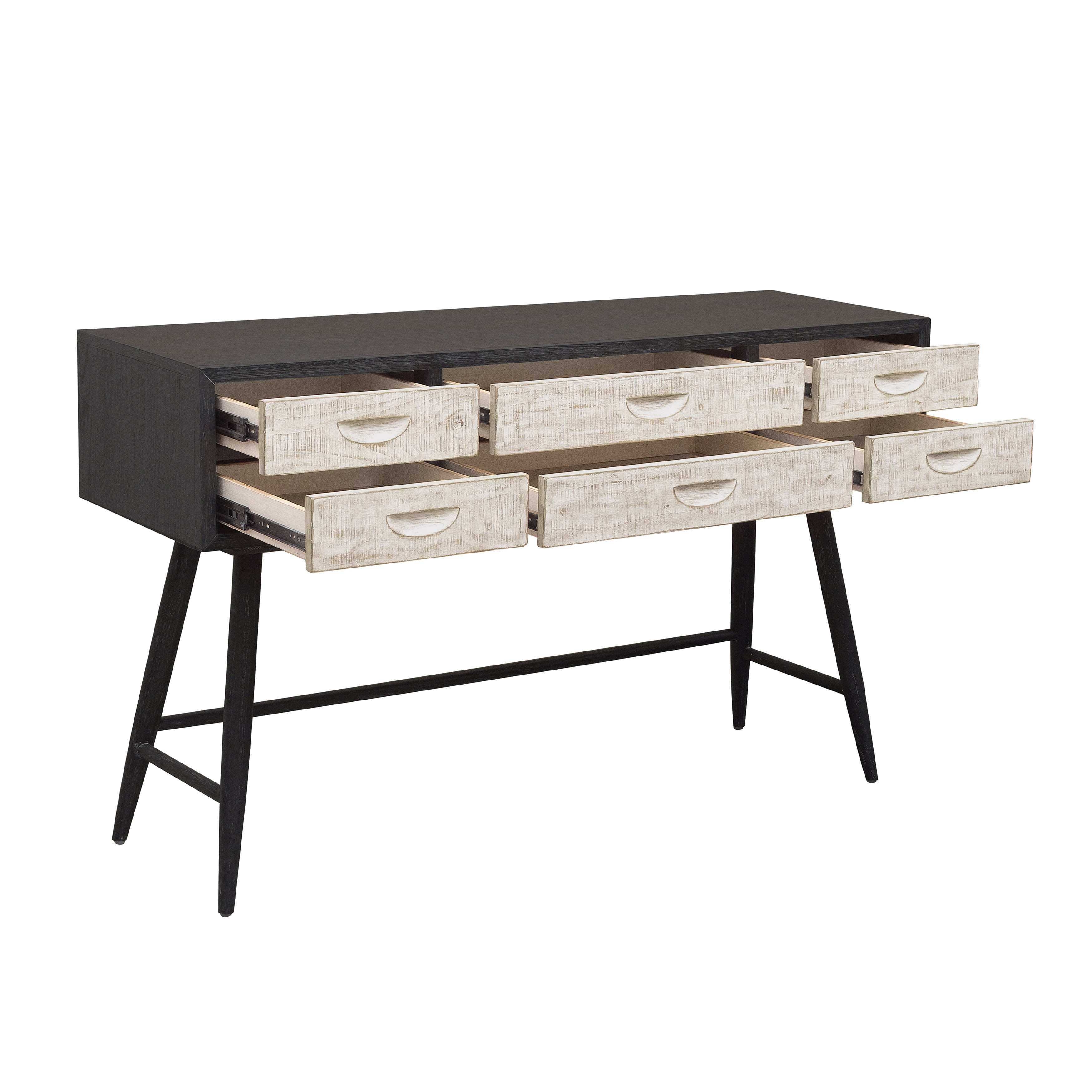 Home Fare Modern Sideboard Buffed Server Two Tone with White