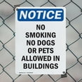 thumbnail image 5 of (2 Pack) No Smoking No Dogs Or Pets Allowed OSHA Notice Sign 10 Inch X 14 Inch Plastic Sign, Weather Resistant, UV Protected for Workplace, Business, and Construction Site, Made in the, 5 of 8