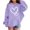 Light Violet, variant on Girls' Heart Graphic Print Cute Hoodies Long Sleeve Pullover Hoodie Sweatshirt with Pocket Oversized Fleece Lined Cozy Jacket