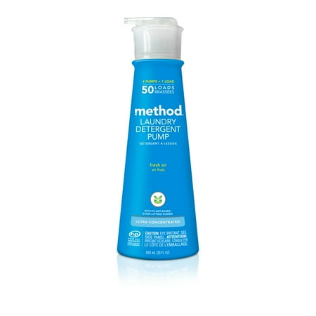 Method Laundry Detergent Pump, Fresh Air, 20 Ounces, 50 Loads