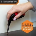 thumbnail image 6 of Kelvin Tools - Kelvin 17 Urban Screwdriver Set, All in One Everyday Multitool Screwdriver, Multi-Tip, Compact & Universal Precision, 13 Bit Set with Tape Measure, Liquid Level, Hammer and Flashlight, 6 of 7