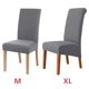 thumbnail image 1 of Funda elástica de forro Polar para silla, cubierta de asiento con respaldo largo, tamaño XL, para boda, comedor y cocina, 1 of 4