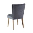 thumbnail image 1 of Chaise de Salle à Manger Ou Chaise d'Appoint en Velours Microfibre Gris, 1 of 1