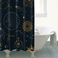 thumbnail image 3 of Gothic Shower Curtain Set - Dark Celestial Moon & Star Print, Mystical Cosmic Bath Decor, Waterproof Polyester 72"Wx72"L, Goth Aesthetic Gift, 3 of 4