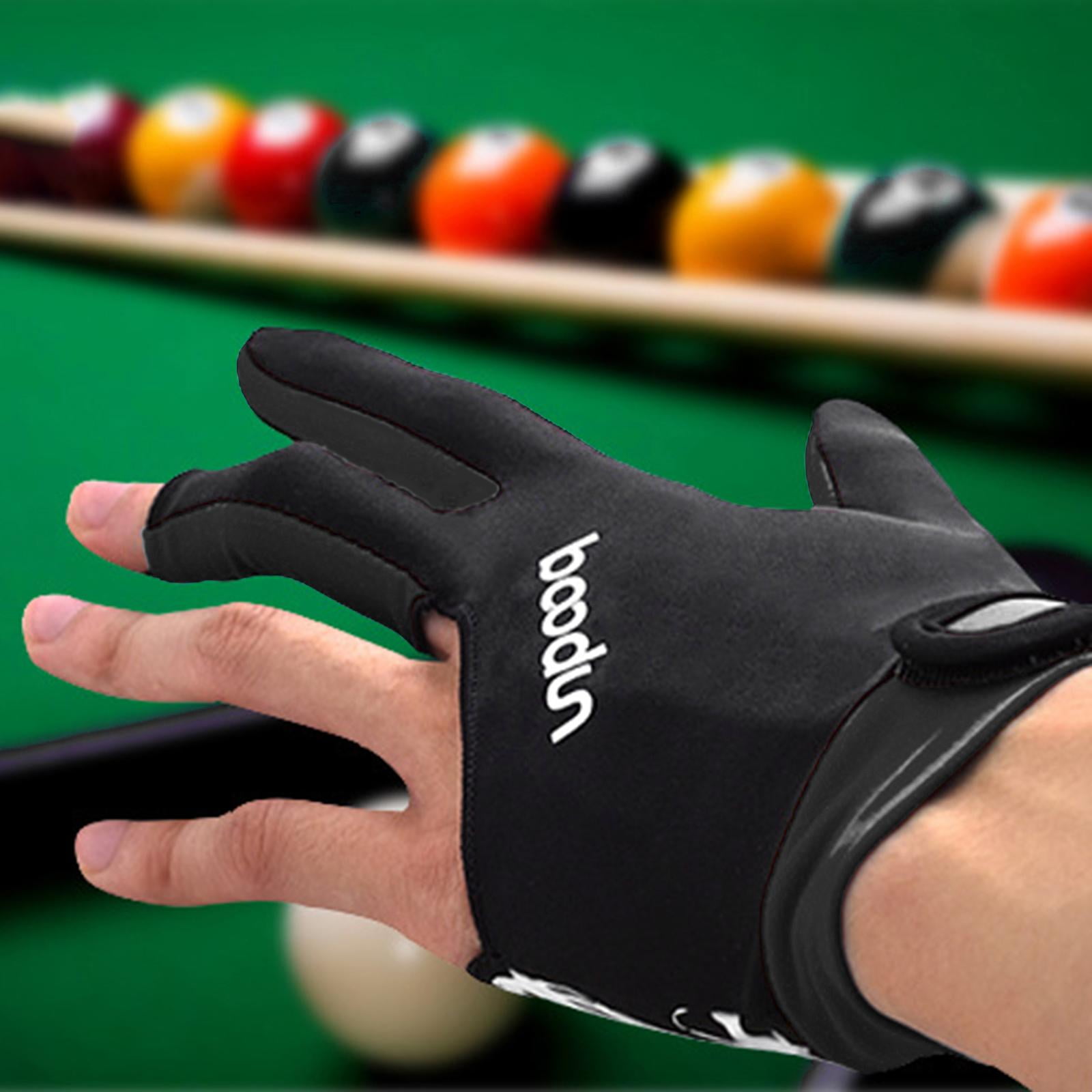 Gant De Billard 3 Doigts Main Gauche - Spandex Respirant - Pour éviter Les Mains Moites