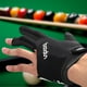 thumbnail image 4 of 1 guante de billar para mano izquierda/derecha, transpirable, abierto, con , muestra los guantes Nerón Cola  Guantes de billar, 4 of 8