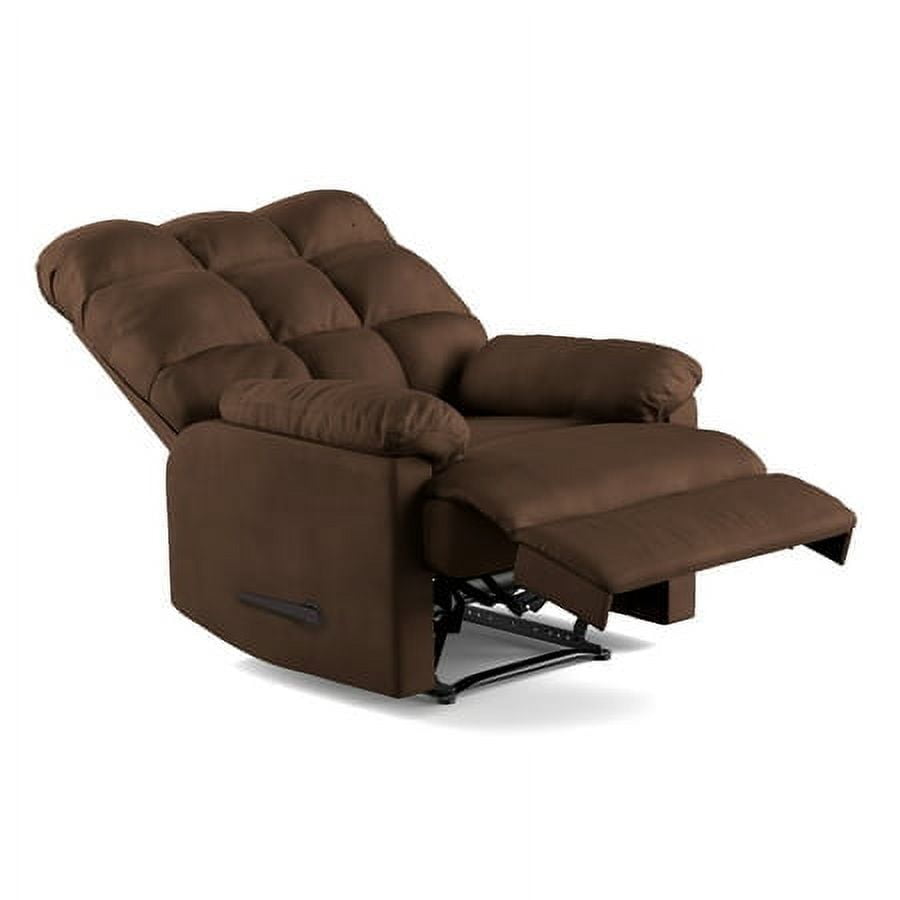 Homesvale Wall Hugger Recliner, Dark Brown Microfiber, For Living Room