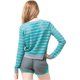 thumbnail image 2 of Aeropostale Camiseta gráfica de yoga con rayas transparentes para mujer, verde, extragrande, 2 of 2
