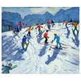 thumbnail image 1 of Great BIG Canvas | Rolled Andrew Macara Poster Print entitled Busy Ski Slope, Lofer, 2004, 1 of 4
