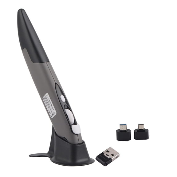 2.4GHz Wireless Optical Pen Air Mouse Adjustable 500 / 1000DPI For Computers Laptop Gray