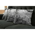 thumbnail image 5 of Ambesonne Black and White Throw Pillow Cover 4 Pack, Aerial Montreal, 18", Black White Grey, 5 of 5